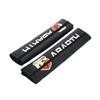 Seat Belt Shoulder Pads, Black Cotton, 2-Pack compatible with Abar