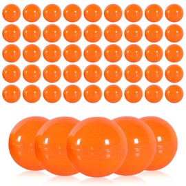 GOCUODE Pack of 50 Lottery Balls for Opening, 3 cm Raffle Balls, Lottery Hollow Balls, Small Fillable for Party Gifts, Party Event Props (Orange)