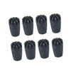 Kisangel 8pcs Trekking Cane Tips Rubber Protectors for Hiking Poles