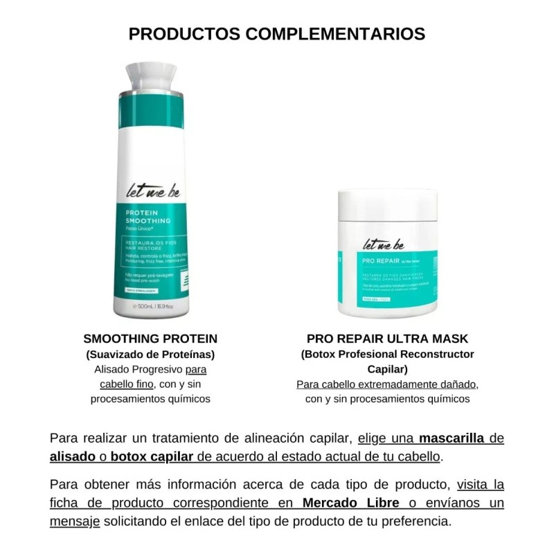 Let Me Be Post-alisado Hidratante Champú Home Care Protein Let
