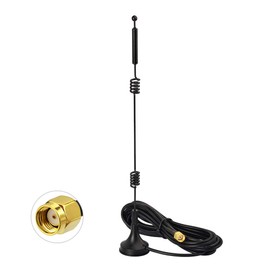 Bingfu WiFi Antenne 2,4 GHz 5 GHz 5,8 GHz 9dBi Magnetfuß mit RP-SMA-Stecker für WiFi-Router Booster Range Extender-Gateway Drahtlose Mini-PCI-Express PCIE-Netzwerkkarte USB-Adapter Überwachungskamera
