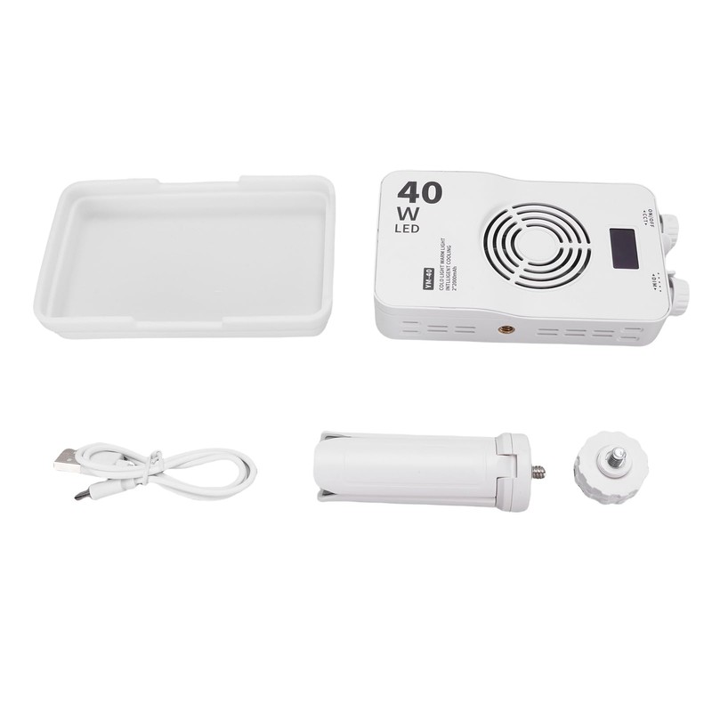 Photography Video Fill Light, 40W RGB 3000-7000K Stepless Brightness RGB