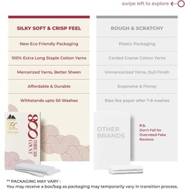 Mayfair Linen 100% Egyptian Cotton Twin Fitted Sheet Only - 800 Thread Count 16" Deep Pocket Fitted Sheet, Durable Sateen, All-Around Elastic, Head/Foot Side Indicators, Twin - Silver