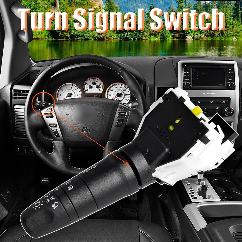 Quivimoro Headlight Dimmer Turn Signal Switch for Nissan Titan 2008-2015,