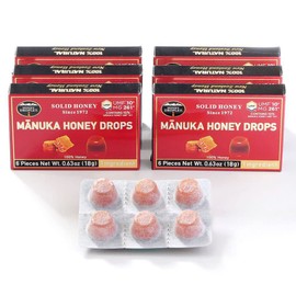 [Honey Droplet] UMF™10+ (MG 261+) 100% Certified Manuka Honey Drops for Purity and Quality, World's First Solid Honey Lozenge, Truly Natural From New Zealand, 1 Premium ingredient - 6 Packs (Blend-UMF10)