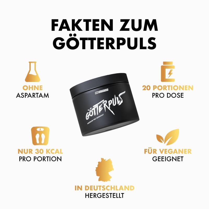 OS NUTRITION OS NUTRITION G?tterpuls Premium Pre Workout Booster Pfirsich-Eistee