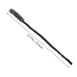 Vaguelly 4Pcs Hair Bun Maker Accessories DIY Rhinestone Hair Bun Tool for Elegant Hairstyles Non Slip Design for Weddings Parties Yoga and Daily Use