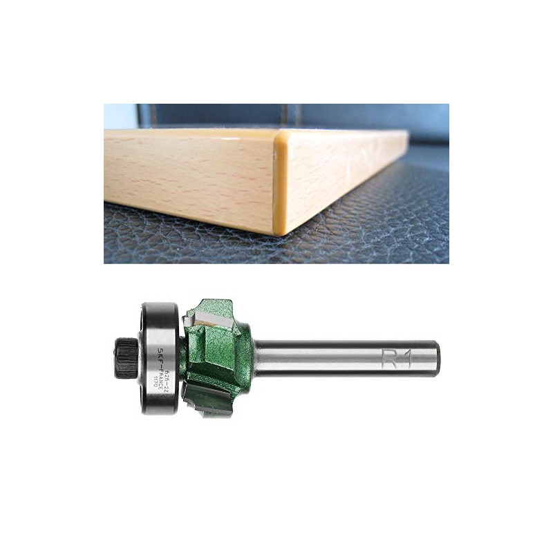 FTVOGUE Edge Trimmer Router Bit Woodworking Milling Cutter 4 Teeth