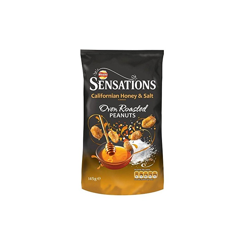 Walkers Sensations Californian Honey & Salt Peanuts (145g) - Pack
