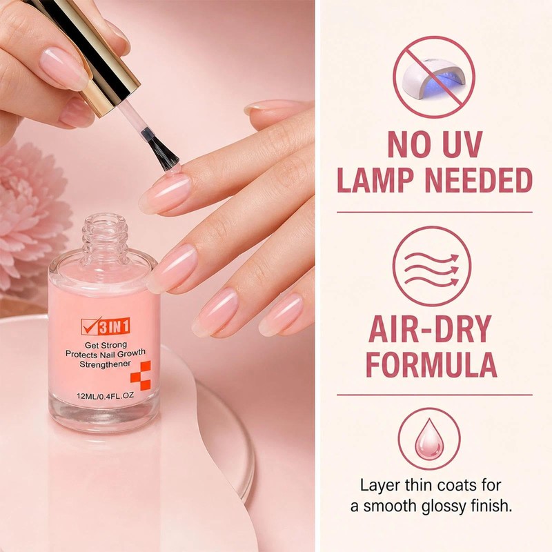 Nail Hardener Extra Strong And Growth, Nail Strengthener for Weak