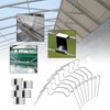 100pcs Greenhouse Glass Clips Stainless Steel Greenhouse Window Clips Glass