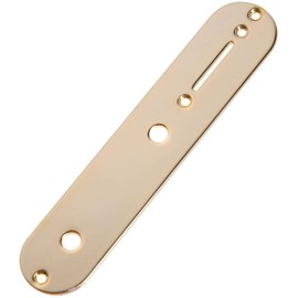 Tele Guitar Telecaster Control Plate Replacement Tone with Pot Holes for Fender Tele Guitar, Gold