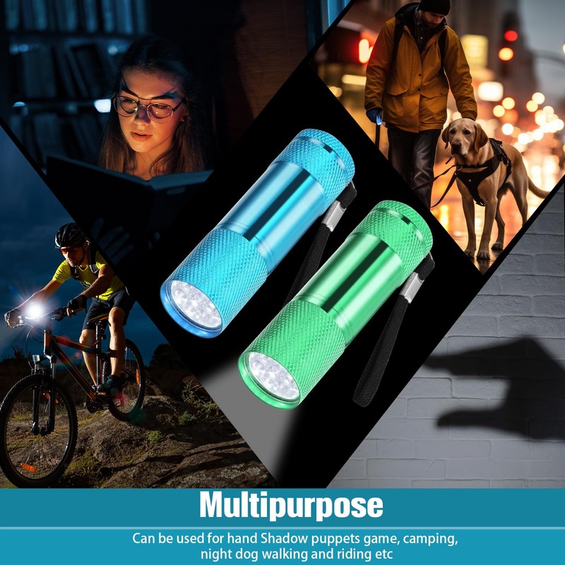 VIHOSE 20 Pcs Mini Flashlights Bulk, Bright Aluminum Handheld Flash