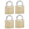 Master Lock Solid Brass Body Padlocks, 30 mm Size (Pack