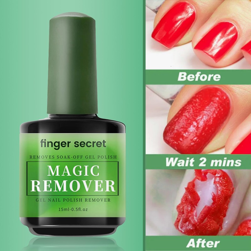 Gel Nail Polish Remover Kit, Fast Efficient Gel Polish Remover