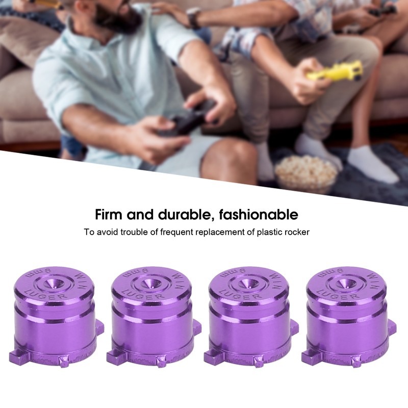 2 Sets Aluminium Alloy Function Assist Button Controller Replacement Parts