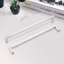 Gobrico 10 Pack Square Kitchen Cabinet Handles Handles, Satin Nickel Cabinet Pulls Stainless Steel Drawer Pulls for Bathroom and Bedroom,8-4/5"Cabinet Handles Furniture Handles Hole Centers 224mm