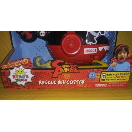 Just Play Ryan's World Combo Panda Rescue Helicopter Disk Launcher, Action Figure 3+