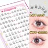 Atopos no-glue artificial eyelashes, natural daily eyelashes 9-11mm, no glue required, 10 lines large capacity, 1 piece, transparent line / 아토포스 노글루 인조 속눈썹 내추럴 데일리 속눈썹 9-11mm 풀 필요없음 10줄 대용량, 1개, 투명라인