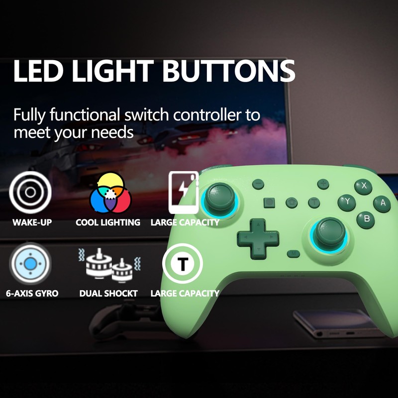 SZYUYU Switch Controller for Switch 2,Switch Pro Controller for Switch/OLED/Lite/PC