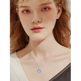 OJK Compass Necklace for Women Father's Day Gifts for Dad 925 Sterling Silver Id be Lost without You Necklace Infintiy Pendant Jewelry Graduation Gifts for Him Her Boyfriend Wife Birthday Anniversary Girlfriend