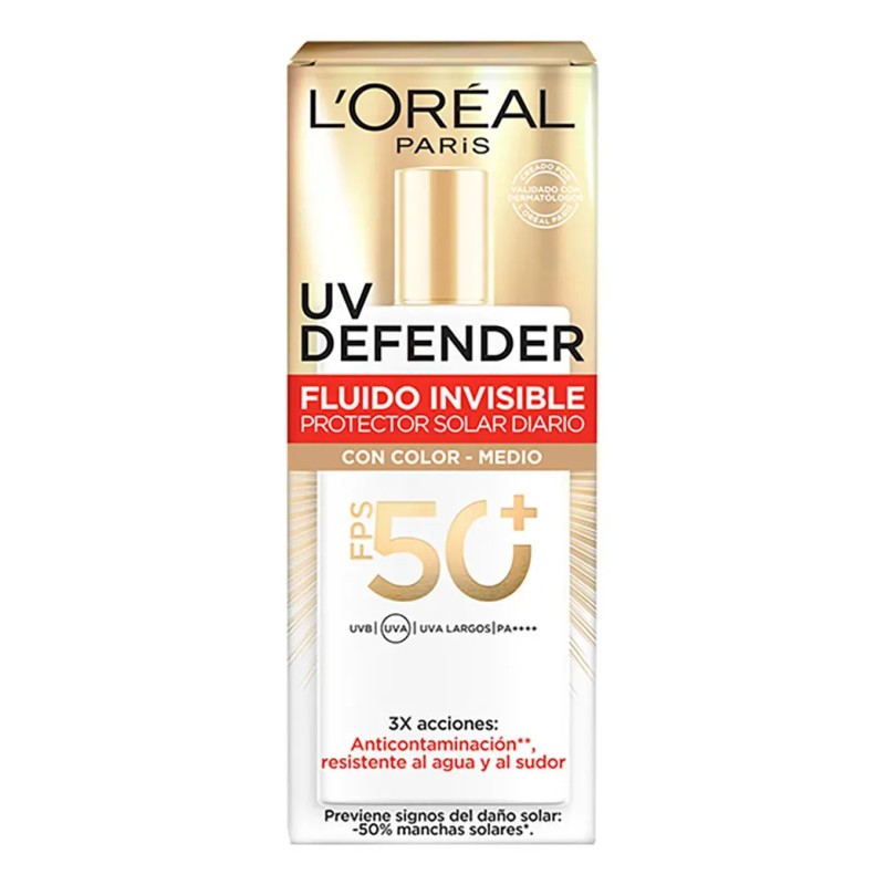 Oreal Paris Protector Solar Fluid Fps50 Defender 40ml