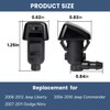Belleone 2PCS Front Windshield Washer Nozzle Fit for 2008-2012 Jeep
