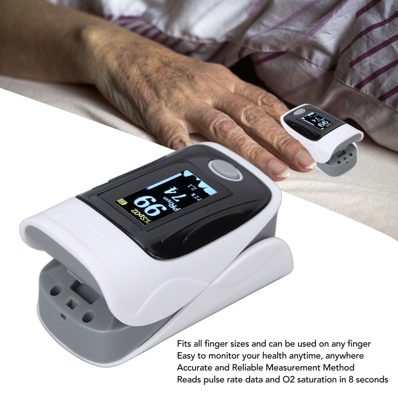 Fingertip Pulse Oximeter Clear Display Small Portable Blood Oxygen Saturation