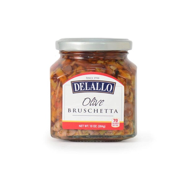 Delallo Olive Bruschetta, 10 Ounce - 6 per case.