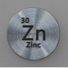 Zinc (Zn) 24.26mm Metal Disc 99.5% Pure for Collection or