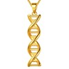 beautlace DNA Double Helix Chemistry Science Molecule Biology Necklace 18K