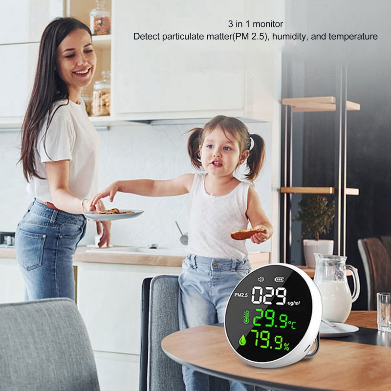 Air Quality Monitor Indoor PM2.5 Meter Mini Portable Smart Sensor