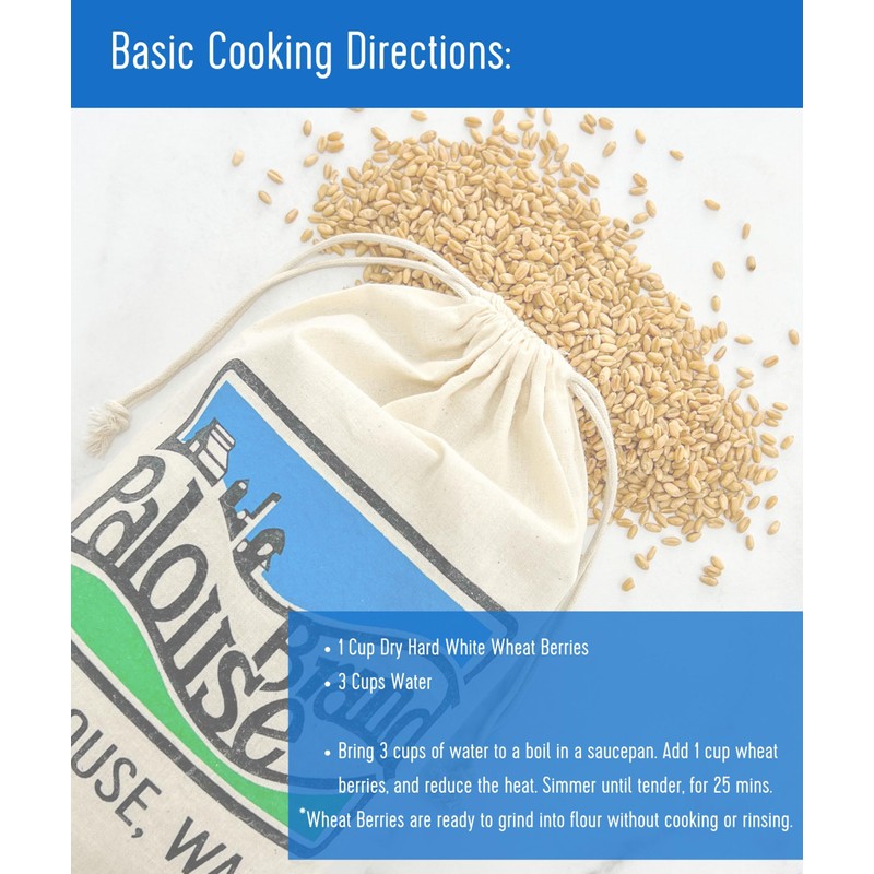 Palouse Brand Certified Glyphosate Residue Free Hard White Wheat Berries