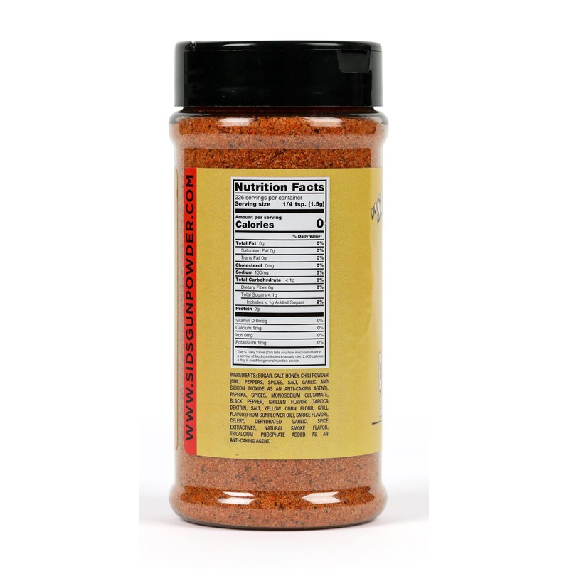 Sure Shot Sid's Honey BBQ Gunpowder Seasoning 12oz