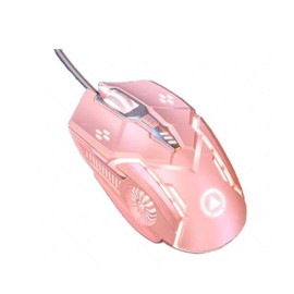 CHONCHOW Gaming Mouse - Wired, 6 Buttons, 4 Adjustable DPI Up to 3200 DPI, 7 Color LED Light, Used for Games and Office, Compatible with Computer/Laptop/Tablets (Pink)