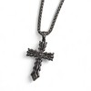 VATN APPAREL Gothic Vintage Cross Pendant Necklace Stainless Steel Unisex