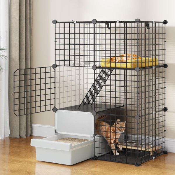 YITAHOME 3-Tier Cat Cage with Litter Box: DIY Cat Enclosures