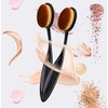 2 brochas de maquillaje para mezclar líquidos, crema o polvo