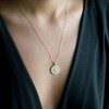 Shiny Cross Coin Necklace for Women | 2 cm Pendant