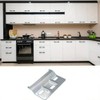 Pack of 8 Metal Support Plates, Cabinet Hanging Rail, Wardrobe
