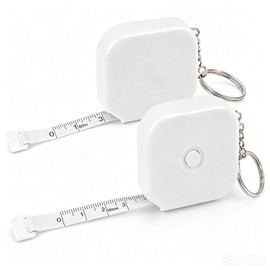 Cinta Métrica Retráctil 2 Piezas, Flexómetro Portátil de 150 cm/60 Pulgadas con Doble Escala, Cinta Métrica Corporal Suave para Medir Cuerpo, Costura, Sastrería y Manualidades