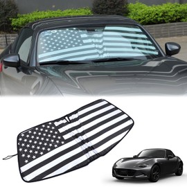 Hcilloend New Mazda Roadster RF ND Type Sun Shade Windshield Sun Shade Blackout Front Shade Windshield Sun Shade Car Parasol Car Front Sun Shade UV Protection Sun Protection UV Protection Storage