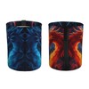 DXTKWL Car Trash Can Abstract Fire Dragon Waterproof Trash Bin