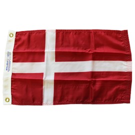 Denmark - 12 in x 18 in Nylon World Flag