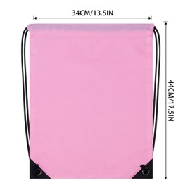 CALACH 2PCS Drawstring Bags Bulk, String Backpack for Men Women, Cinch Bag Draw String Back Bag for Gym, Sports, Travel, Pink