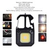2 Pcs Keychain Work Light High Bright Mini COB Lamp
