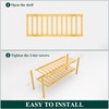 Smiry Shoe Rack, 2 Tier Bamboo Shoe Organizer, Stackable Free