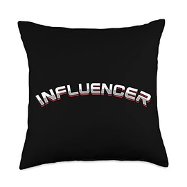 Influencer Author Writer Blogger Vlogger Blogging Vlogging Throw Pillow