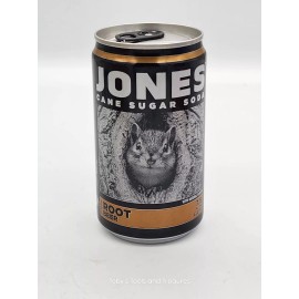 Jones Soda Company 2024 Jones Cane Sugar Soda Can Root Beer 7.5oz Mini Can Squirrel Jones Soda Co.