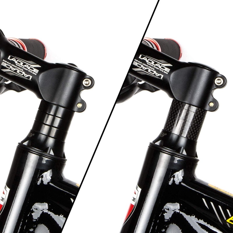 Unikstone 12 Pieces Bike Headset Spacer Carbon Fiber Bicycle Front